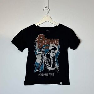 Treasure and Bond KIDS David Bowie T-shirt. 1972 World Tour. 8/10 years